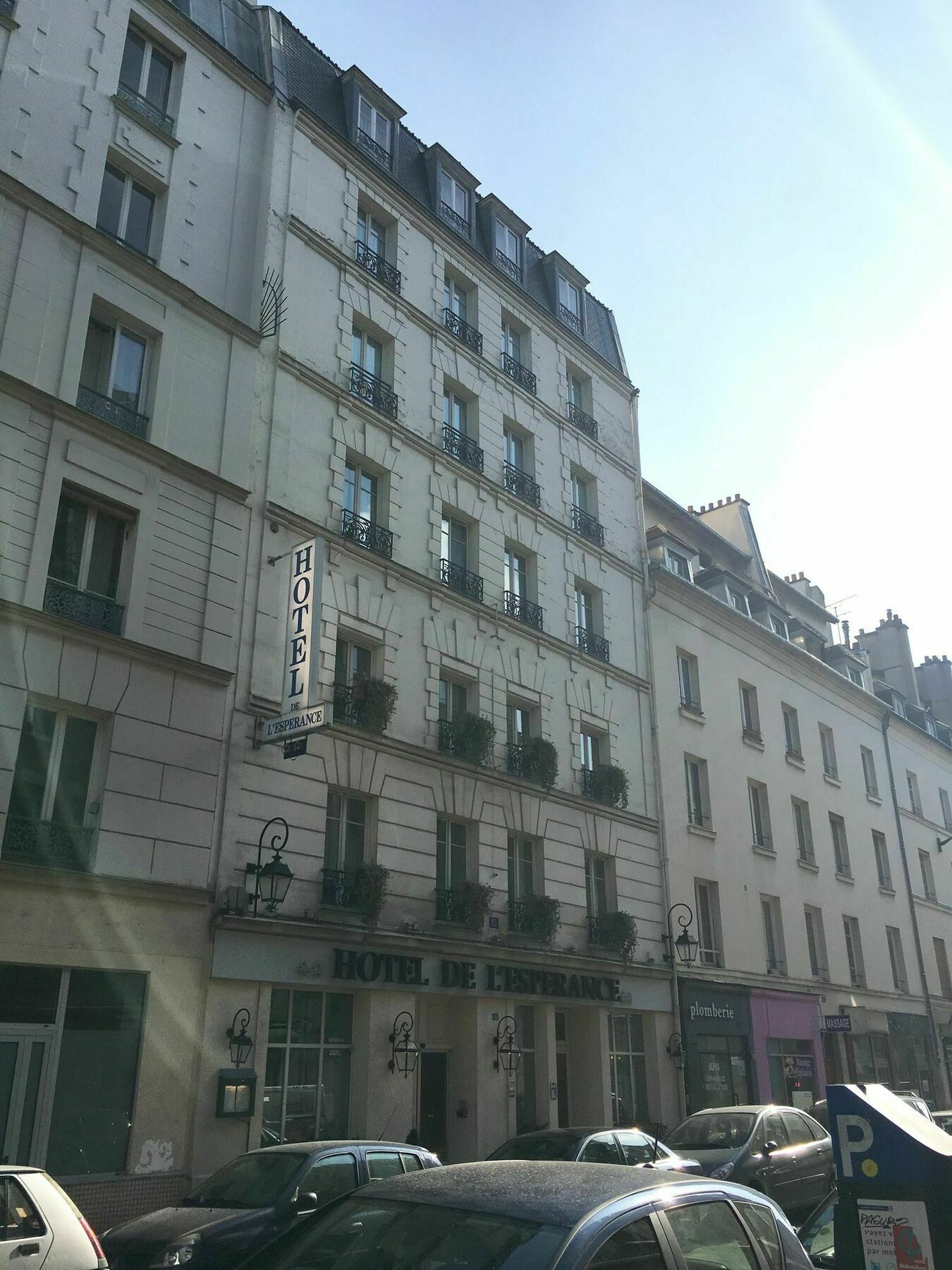 Hotel De L'Esperance Париж Экстерьер фото